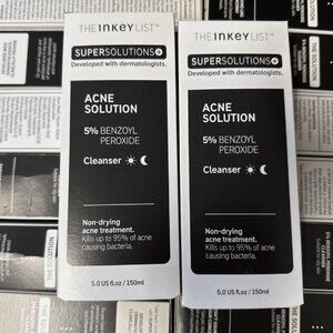 8 Lot The Inkey List Acne Solution 5% Benzoyl Peroxide Cleanser 150ml New In BoX